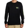 RVCA Men's Halfway Long Sleeve Tee -Volcom Sportswear Shop 7580730097832 black 1a