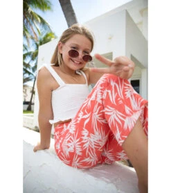 Girls' Playa Pants (Toddler, Little Kid, Big Kid) 5 Girls' Playa Pants (Toddler, Little Kid, Big Kid) -Volcom Sportswear Shop 7600909877416 sugarcoral 2a