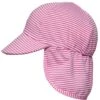 Girls' Raspberry Stripe Floating Flap Hat -Volcom Sportswear Shop 7601446551720 pink 1a