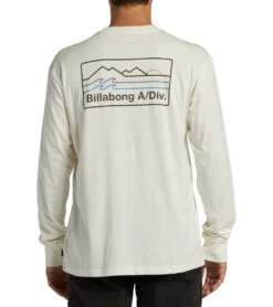 Billabong Men's Range Long Sleeve Tee -Volcom Sportswear Shop 7607312842920 offwhite 3a