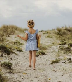 Girls' Cornflower Frilled Beach Dress (Toddler, Little Kid) -Volcom Sportswear Shop 7631513747624 blue 4a