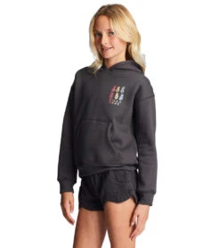 Billabong Girls' Good Days Ahead Pullover Hoodie (Little Kid, Big Kid) -Volcom Sportswear Shop 7641129451688 offblack 3a