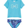 Under Armour Girls' UA Animal Tropic Two Piece Rashguard Set (Big Kid) 1 Under Armour Girls' UA Animal Tropic Two Piece Rashguard Set (Big Kid) -Volcom Sportswear Shop 7648580894888 bluesurf 1a