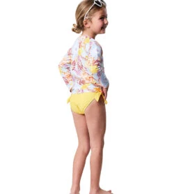 Girls' Boho Tropical Sustainable Long Sleeve Rashguard (Big Kid) -Volcom Sportswear Shop 7652777328808 mutli 5a