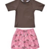 Boys' Palm Paradise Sustainable Short Sleeve Rashguard Set (Baby) -Volcom Sportswear Shop 7652778967208 pink 1a
