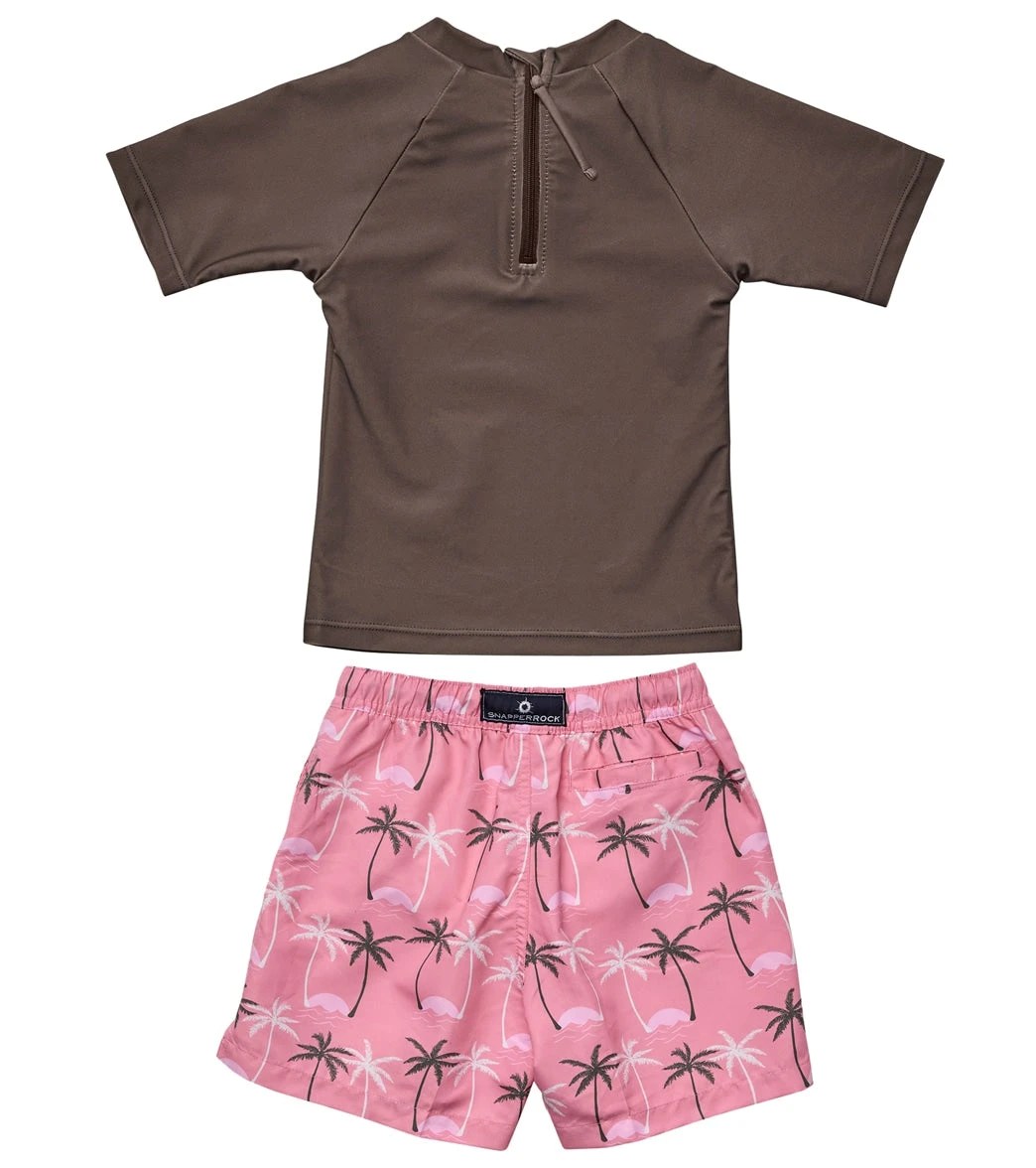 Boys' Palm Paradise Sustainable Short Sleeve Rashguard Set (Baby) 4 Boys' Palm Paradise Sustainable Short Sleeve Rashguard Set (Baby) - Image 2