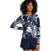 Women's At The Playa Rash Guard 1 Women's At The Playa Rash Guard -Volcom Sportswear Shop 7659877531816 indigo 1a