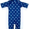 Boys' Beach Daze Fin Short Sleeve Surf Suit (Baby) -Volcom Sportswear Shop 7717054316712 navy 1a