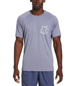 Nike Men's Swoosh Line Short Sleeve Rash Guard