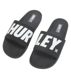 HURLEY Men's Fastlane Slide Sandals -Volcom Sportswear Shop 7757942194344 black 6a