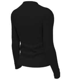 Nike Girls' Swoosh Long Sleeve Rashguard (Big Kid) -Volcom Sportswear Shop 7758027817128 black 3a