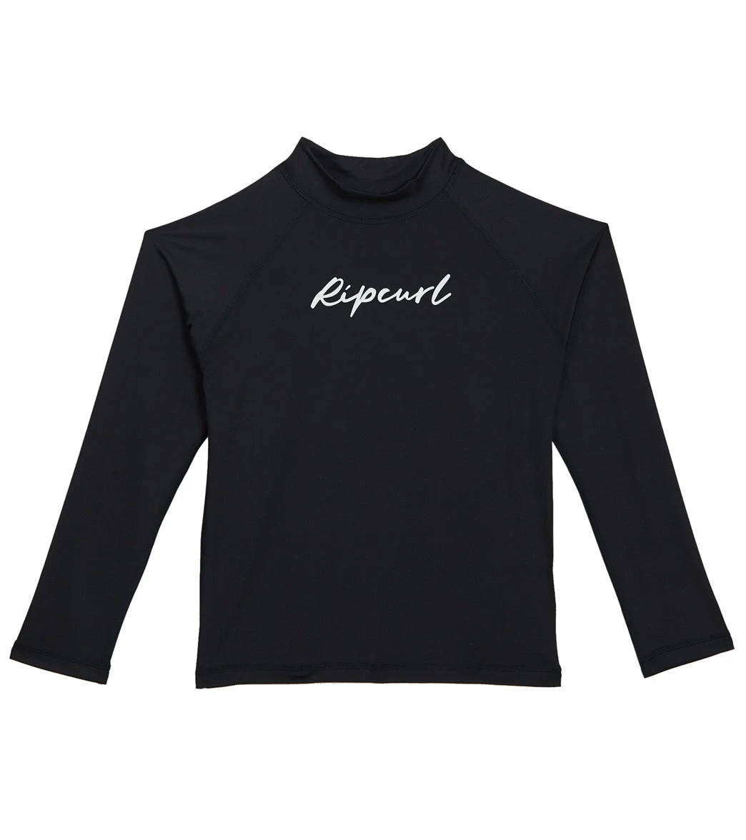 Rip Curl Girls' Long Sleeve Script Rash Guard (Big Kid) 3 Rip Curl Girls' Long Sleeve Script Rash Guard (Big Kid)
