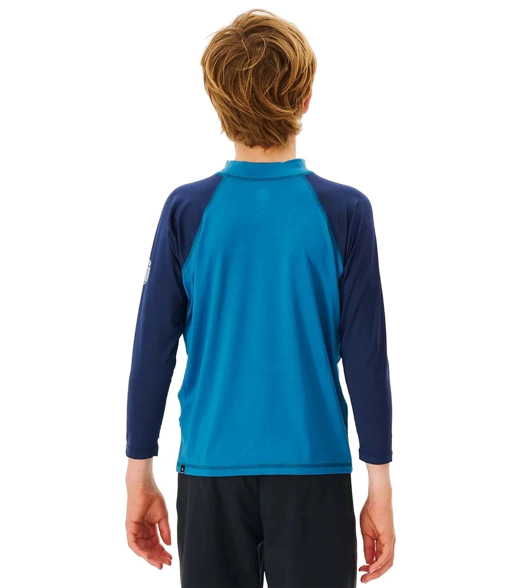 Rip Curl Boys' Shockwaves Long Sleeve Rashguard (Big Kid) 5 Rip Curl Boys' Shockwaves Long Sleeve Rashguard (Big Kid) - Image 3