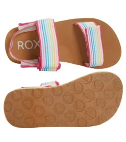 Girls' Rg Roxy Cage Sandals (Little Kid, Big Kid) -Volcom Sportswear Shop 7777951940776 whitemulti 4a