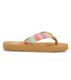 Roxy Girls' RG Porto Raffia Flip Flops (Little Kid, Big Kid) -Volcom Sportswear Shop 7777952006312 pinkraspberry 3a