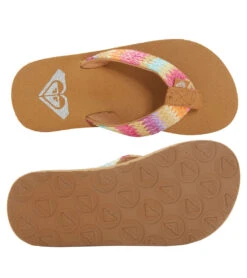 Roxy Girls' RG Porto Raffia Flip Flops (Little Kid, Big Kid) -Volcom Sportswear Shop 7777952006312 pinkraspberry 4a