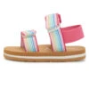 Girls' TW Roxy Cage Sandals (Baby, Toddler) -Volcom Sportswear Shop 7777953087656 whitepinkmulti 1a